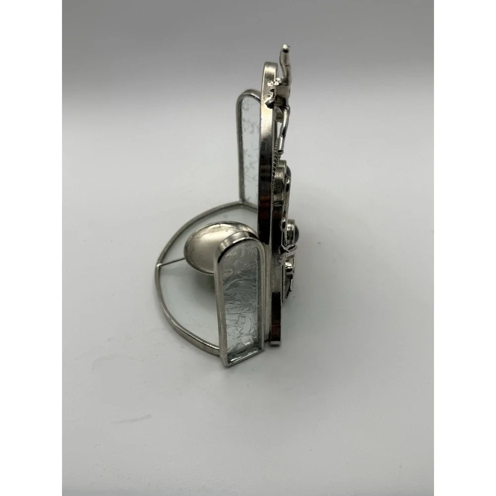 VTG Stained Glass Nativity Candle Holder 6